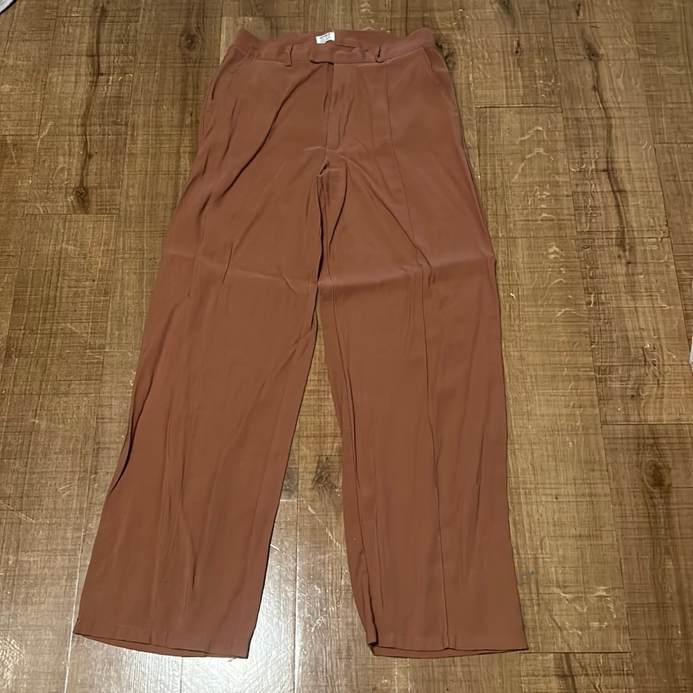 Brown Wide Leg Pants